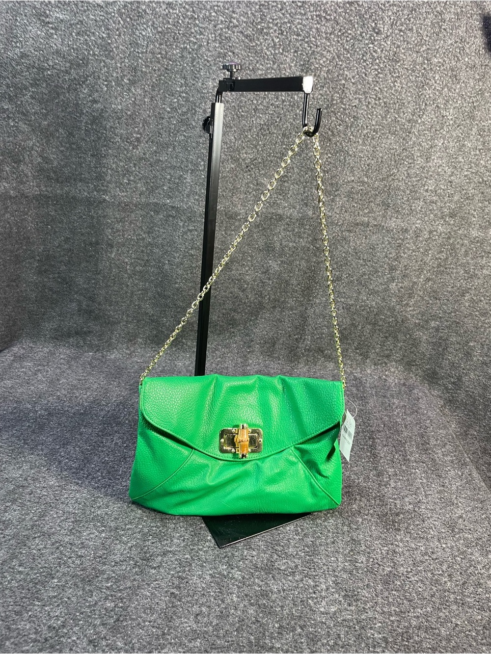Banana Republic Gold & Green Handbag Chain Strap Handle Y2K Vintage Brand New